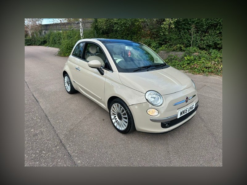 Brown Fiat 500 1.2 Lounge Hatchback 3dr Petrol Manual Euro 6 s/s 69 bhp