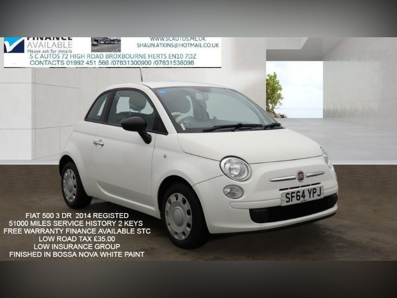 Fiat 500 1.2 Pop Hatchback 3dr Petrol Manual Euro 6 s/s 69 bhp for sale in Broxbourne