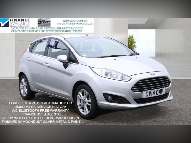 2014 Ford Fiesta 1.6 Zetec Hatchback 5dr Petrol Powershift Euro 5 105 ps