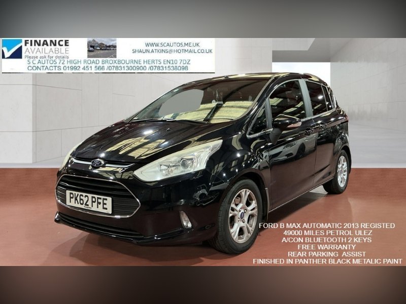 Ford B-MAX 1.6 Zetec MPV 5dr Petrol Powershift Euro 5 105 ps for sale in Broxbourne