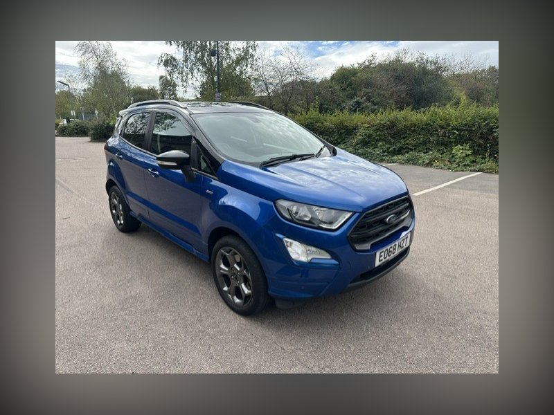 Blue 2018 Ford Ecosport 1.0T EcoBoost ST-Line SUV 5dr Petrol Manual Euro 6 s/s 125 ps in Broxbourne