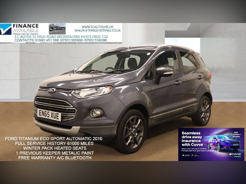 2016 Ford Ecosport 1.5 Titanium SUV 5dr Petrol Powershift 2WD Euro 5 112 ps