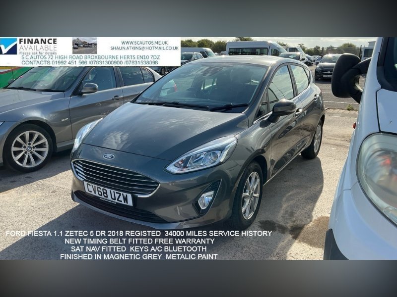 2018 Ford Fiesta 1.1 Ti-VCT Zetec Hatchback 5dr Petrol Manual Euro 6 s/s 85 ps