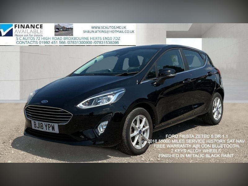2018 FORD FIESTA 1.1 TI VCT ZETEC HATCHBACK 5DR PETROL MANUAL EURO 6 S S... photo